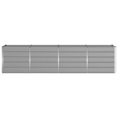 Planter Light Grey 320 x 80 x 75 cm Steel