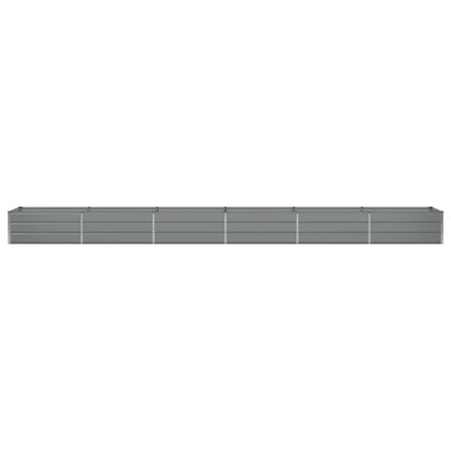 Planter Light Grey 600 x 80 x 45 cm Steel