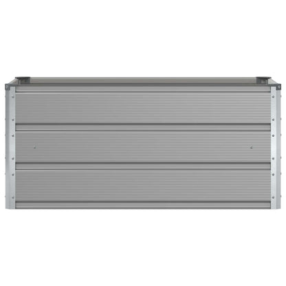 Planter Light Grey 100 x 50 x 45 cm Galvanised Steel