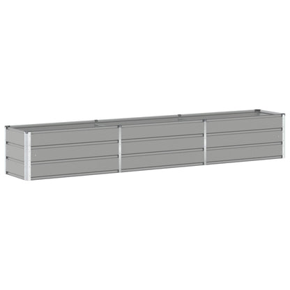 Planter Light Grey 290 x 50 x 45 cm Galvanised Steel