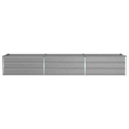 Planter Light Grey 290 x 50 x 45 cm Galvanised Steel