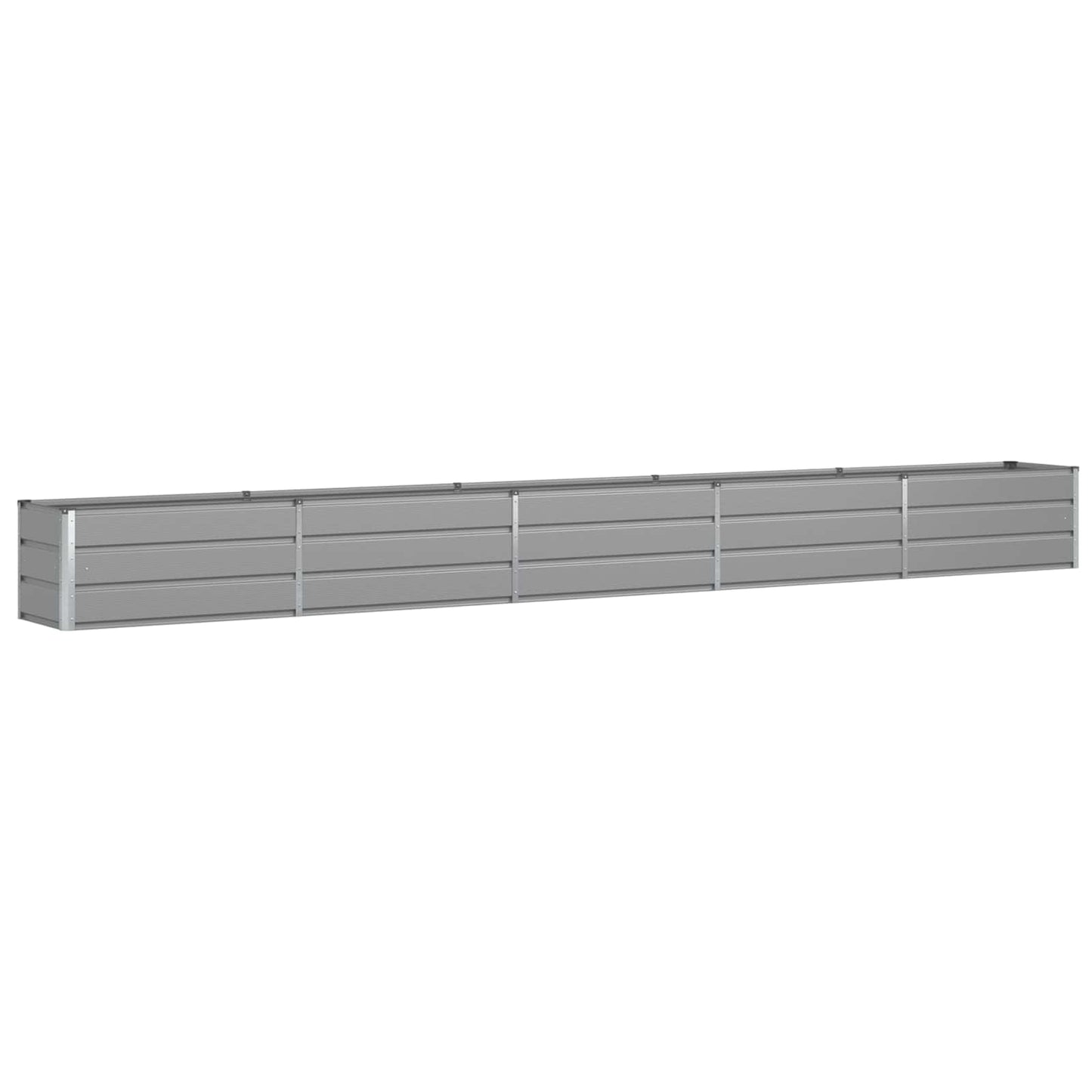 Planter Light Grey 480 x 50 x 45 cm Galvanised Steel