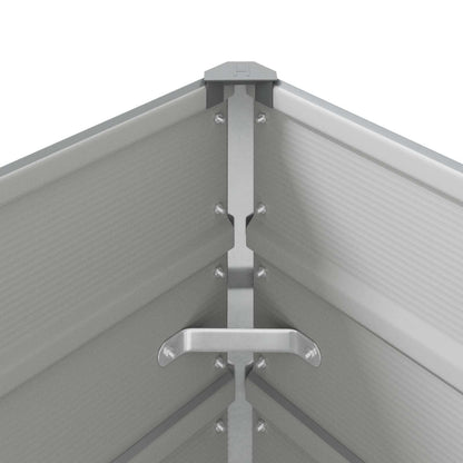 Planter Light Grey 480 x 100 x 45 cm Galvanised Steel