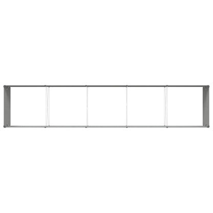 Planter Light Grey 480 x 100 x 45 cm Galvanised Steel