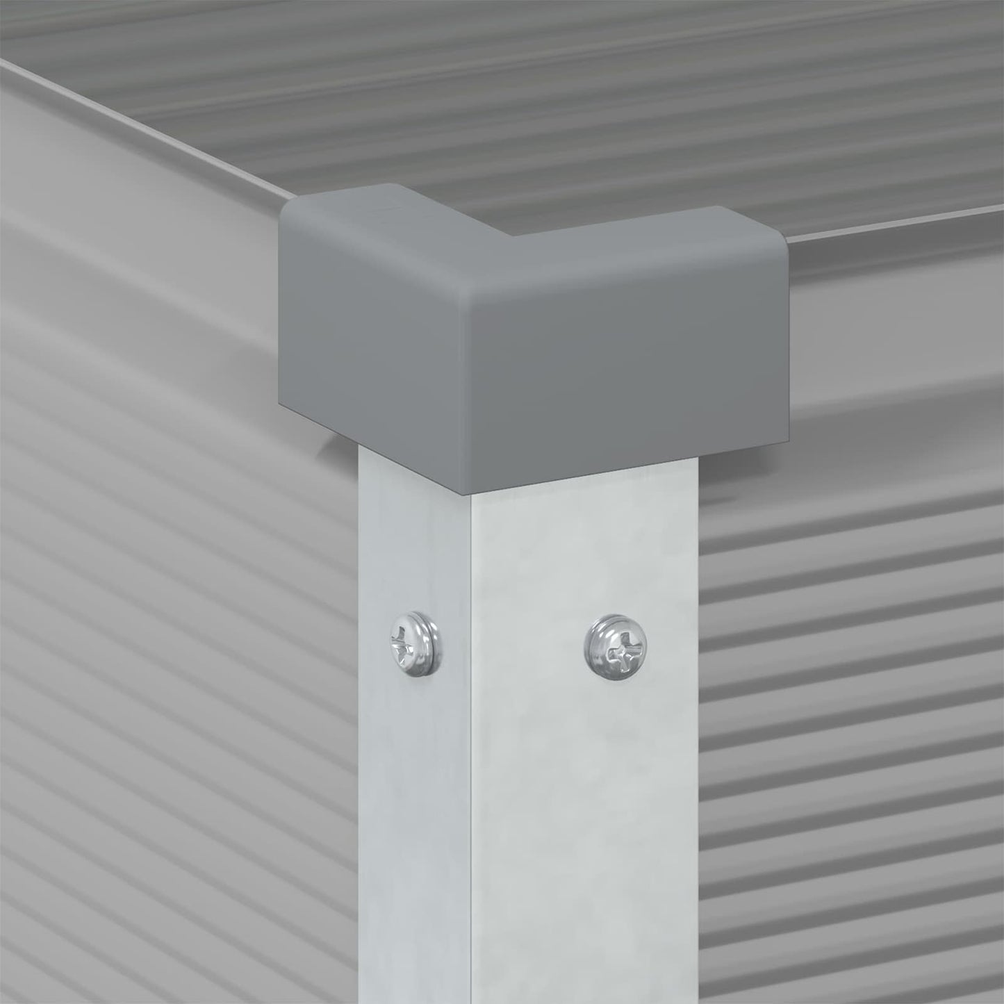 Planter Light Grey 100 x 45 x 90 cm Galvanised Steel