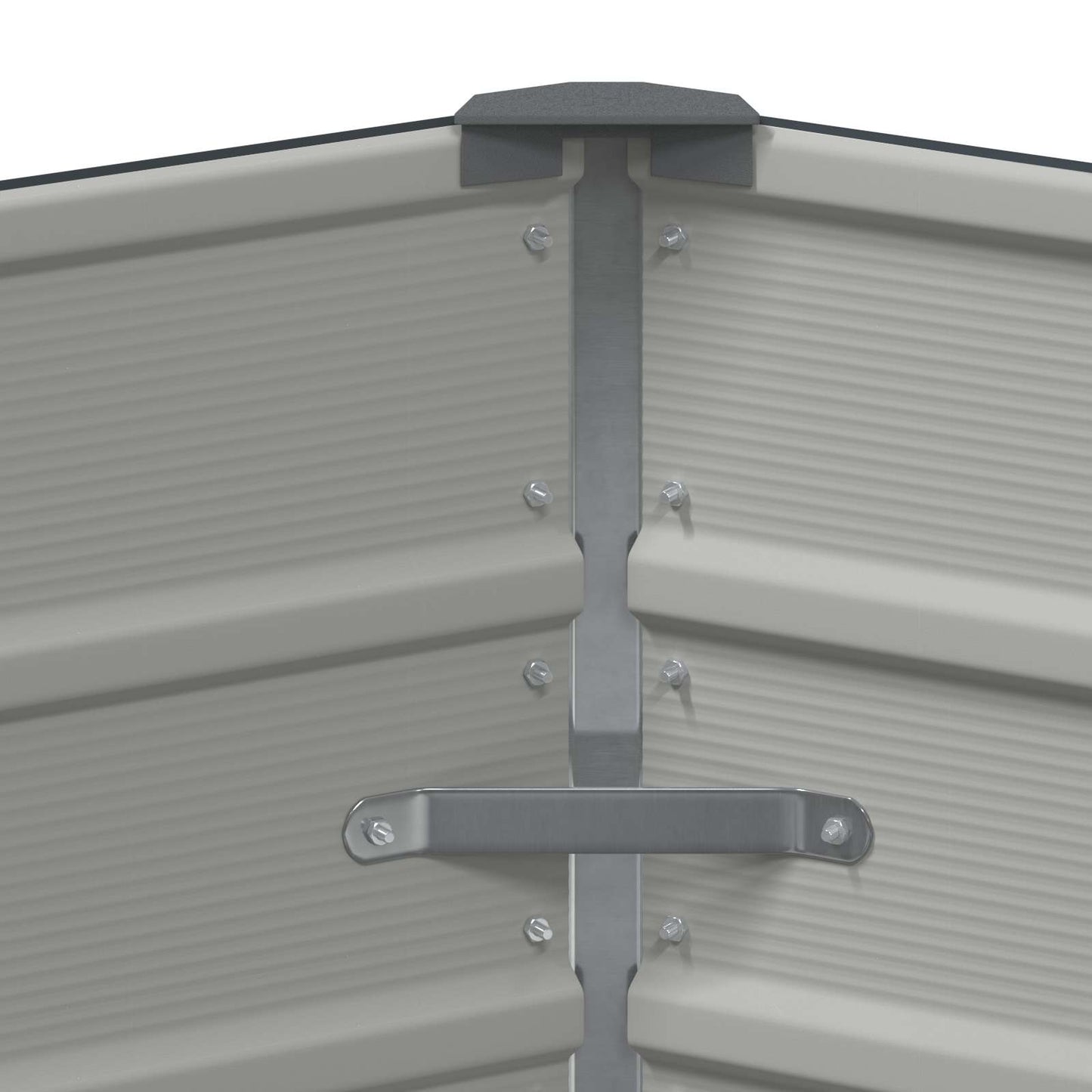Planter Anthracite 129 x 129 x 45 cm Steel