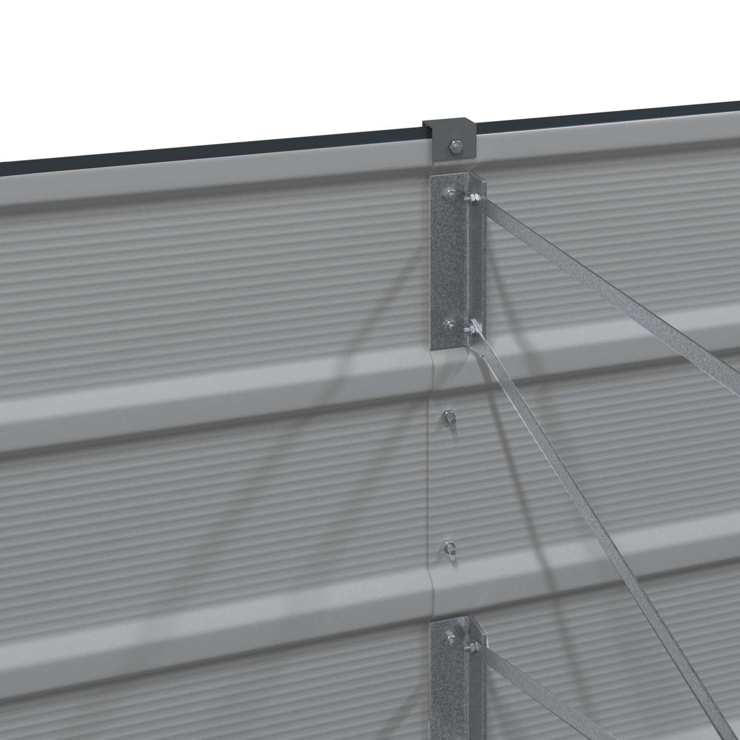 Planter Anthracite 480 x 80 x 45 cm Steel
