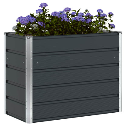 Planter Anthracite 100 x 50 x 75 cm Galvanised Steel