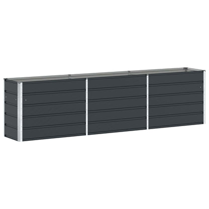 Planter Anthracite 290 x 50 x 75 cm Galvanised Steel