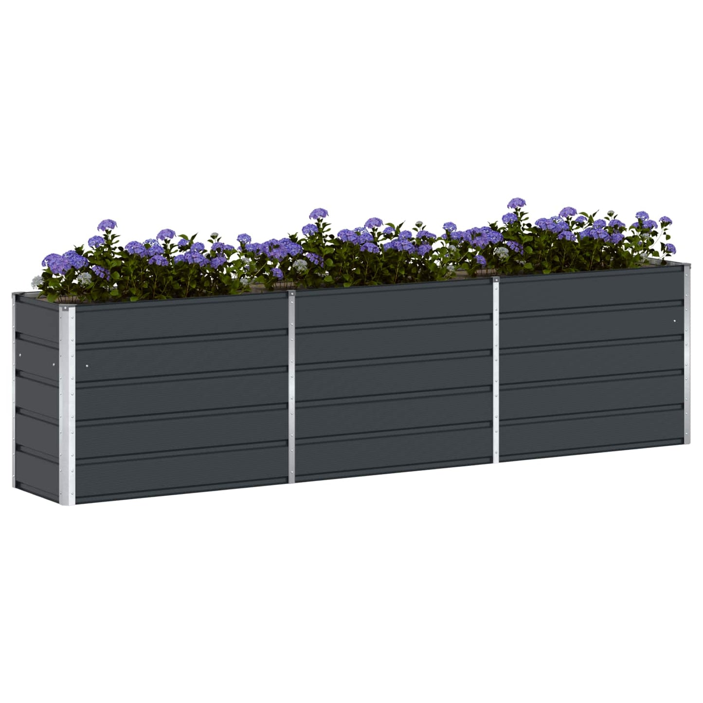 Planter Anthracite 290 x 50 x 75 cm Galvanised Steel
