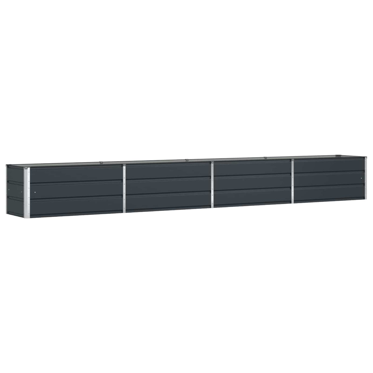 Planter Anthracite 385 x 50 x 45 cm Galvanised Steel