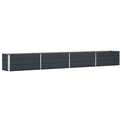 Planter Anthracite 385 x 50 x 45 cm Galvanised Steel