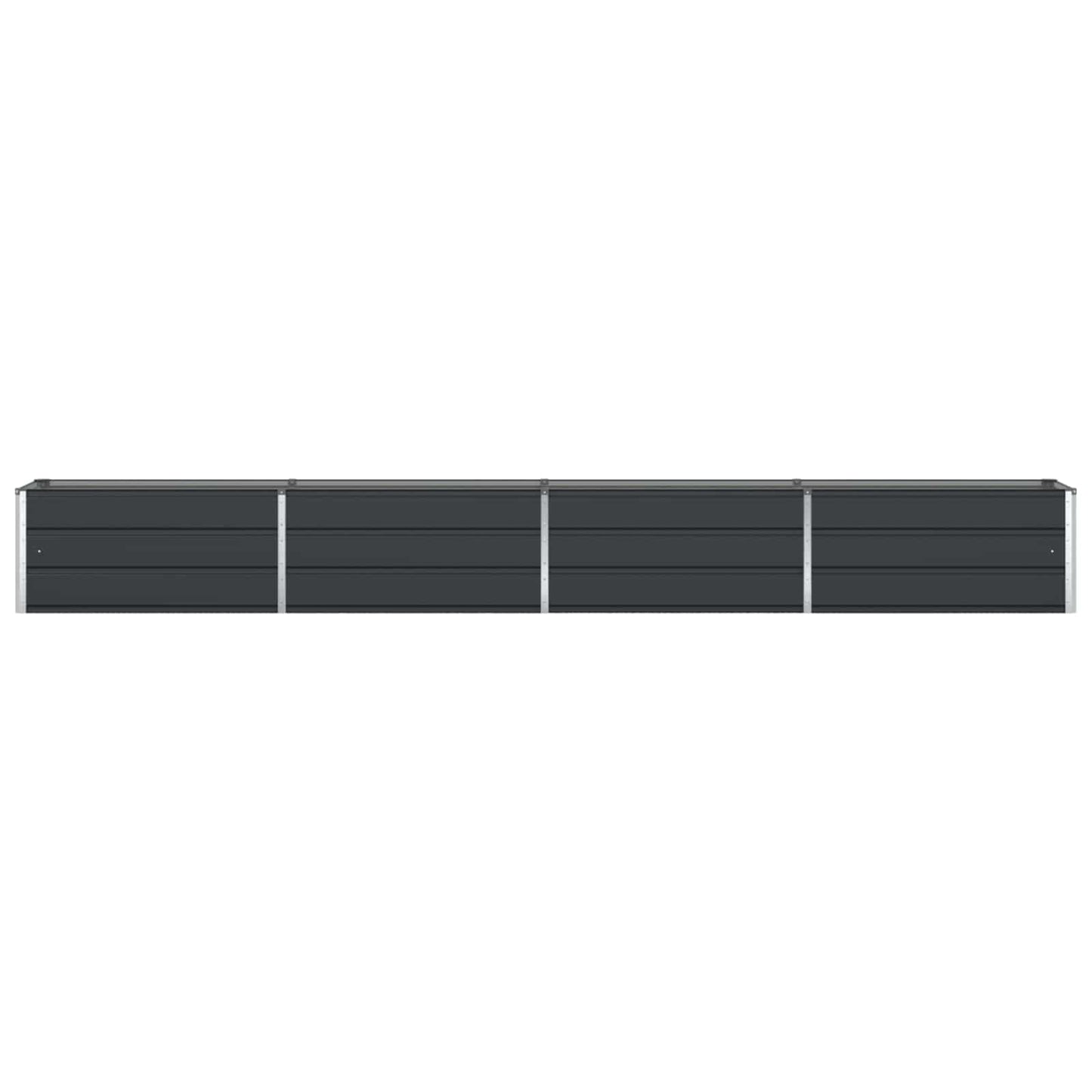 Planter Anthracite 385 x 50 x 45 cm Galvanised Steel