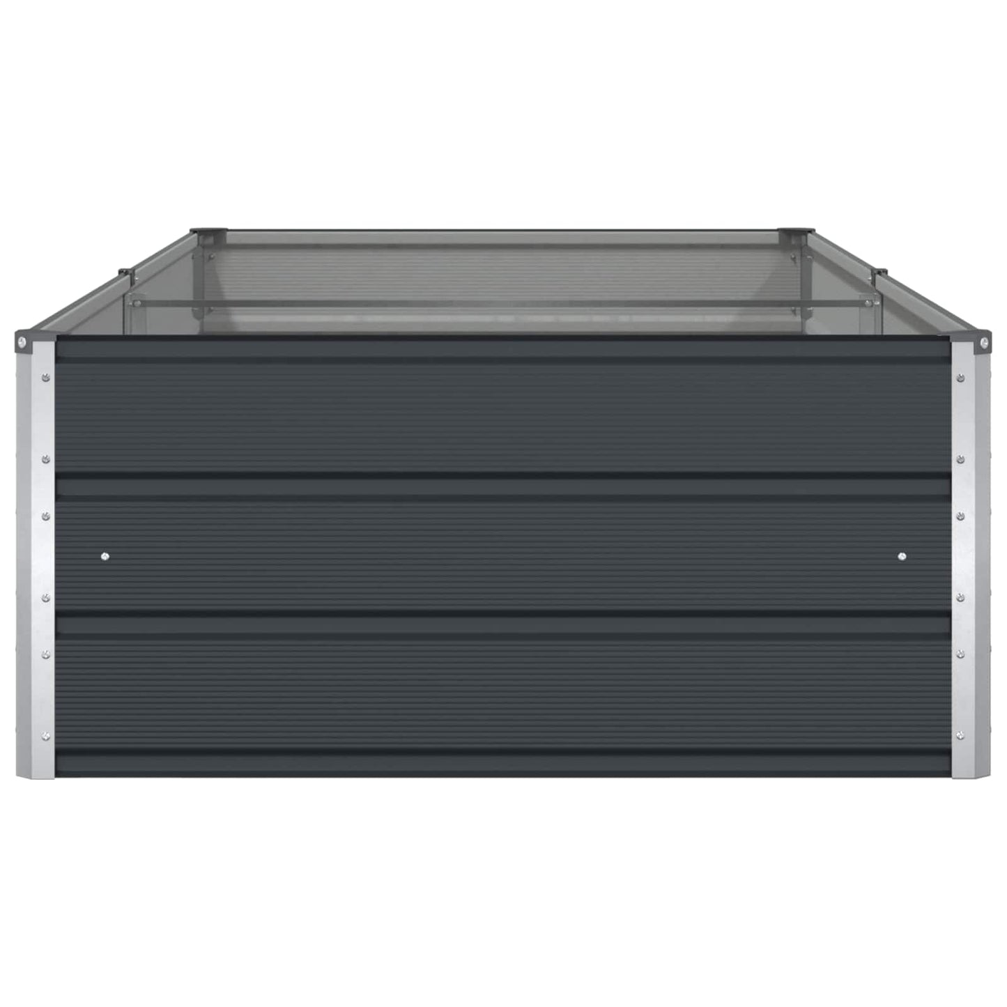 Planter Anthracite 195 x 100 x 45 cm Galvanised Steel