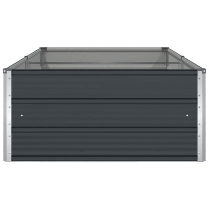 Planter Anthracite 195 x 100 x 45 cm Galvanised Steel
