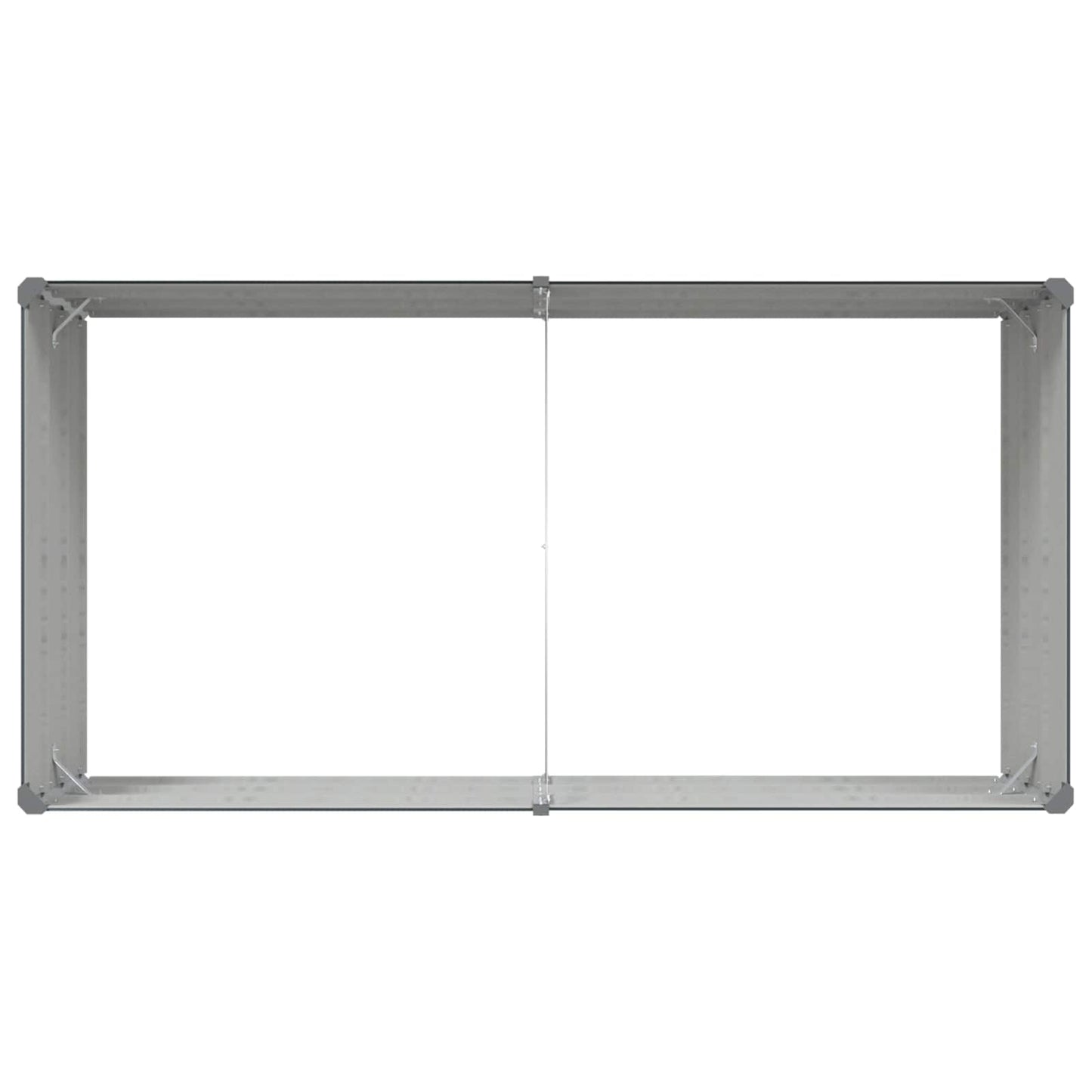Planter Anthracite 195 x 100 x 45 cm Galvanised Steel