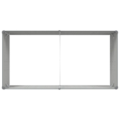 Planter Anthracite 195 x 100 x 45 cm Galvanised Steel