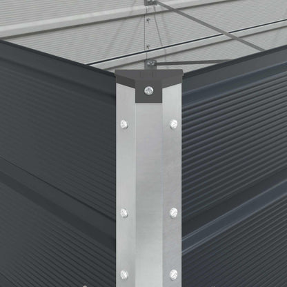 Planter Anthracite 195 x 100 x 75 cm Galvanised Steel