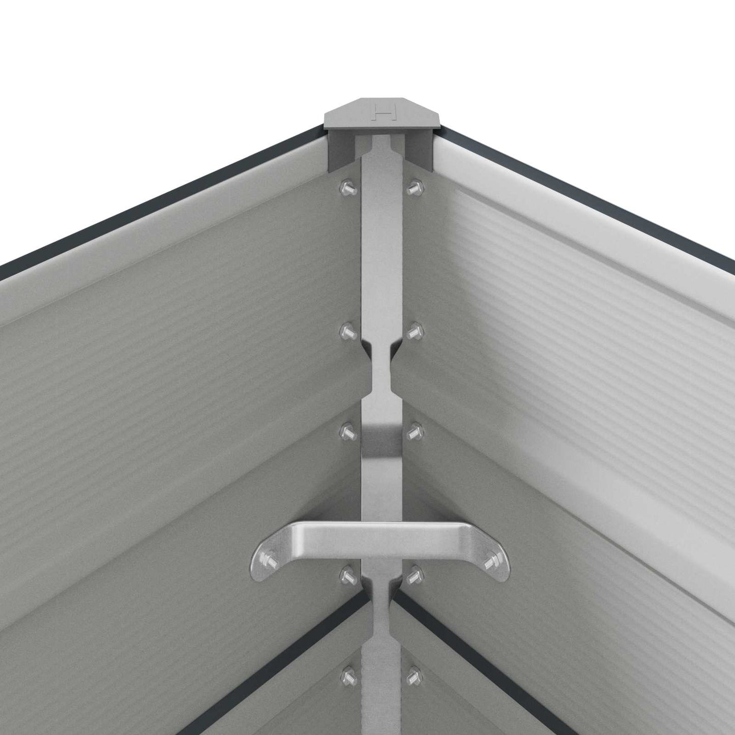 Planter Anthracite 290 x 100 x 45 cm Galvanised Steel