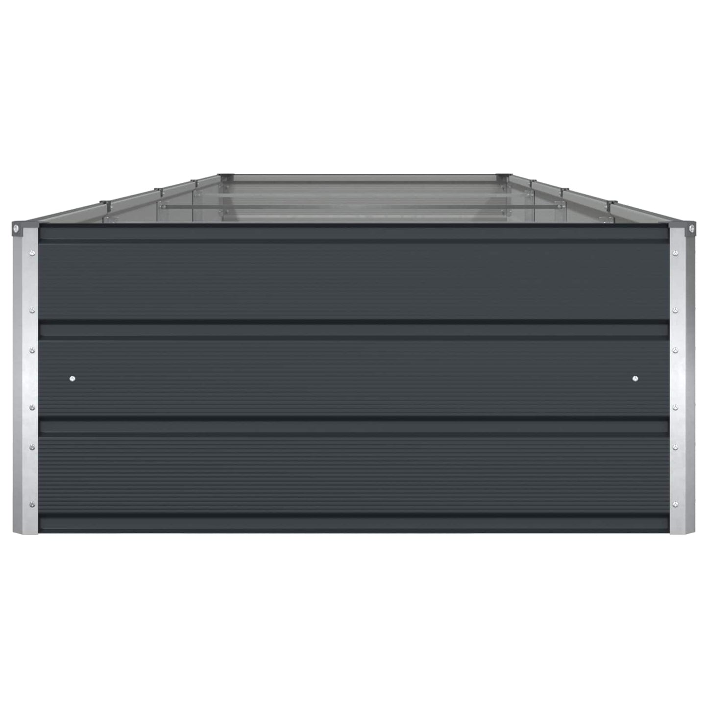Planter Anthracite 385 x 100 x 45 cm Galvanised Steel