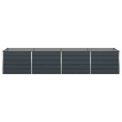 Planter Anthracite 385 x 100 x 75 cm Galvanised Steel