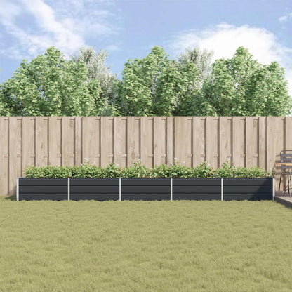 Planter Anthracite 480 x 100 x 45 cm Galvanised Steel