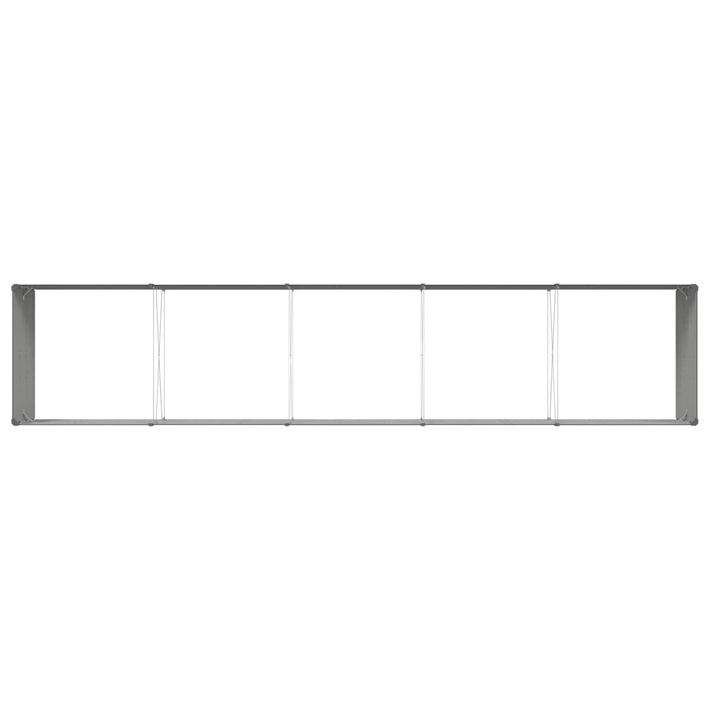 Planter Anthracite 480 x 100 x 45 cm Galvanised Steel