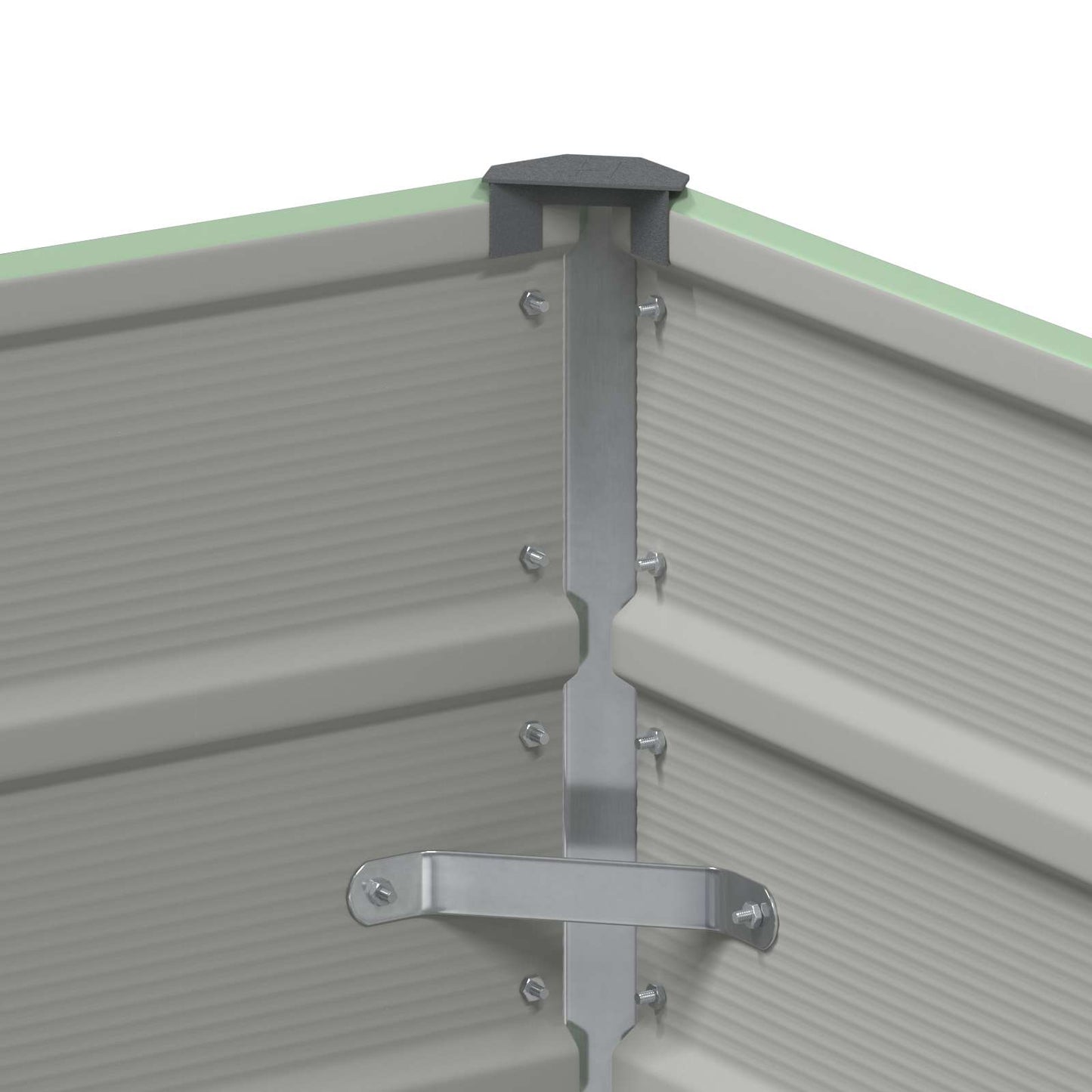 Planter Pastel Green 100 x 100 x 75 cm Steel