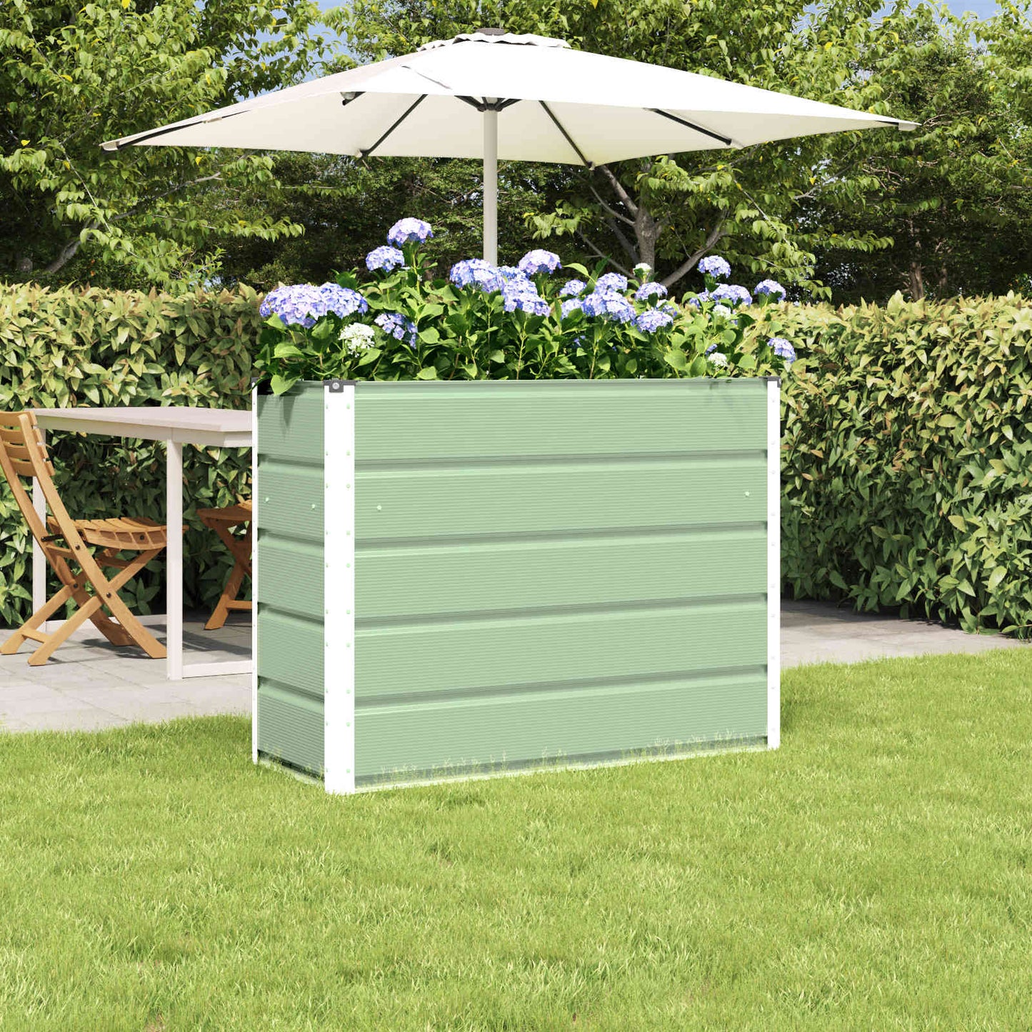 Planter Green 100 x 40 x 75 cm Steel