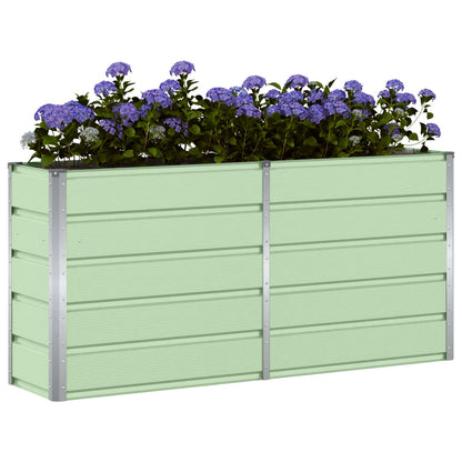 Planter Green 160 x 40 x 75 cm Steel