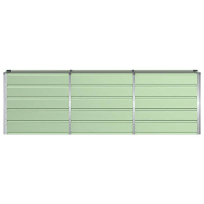 Planter Green 240 x 40 x 75 cm Steel