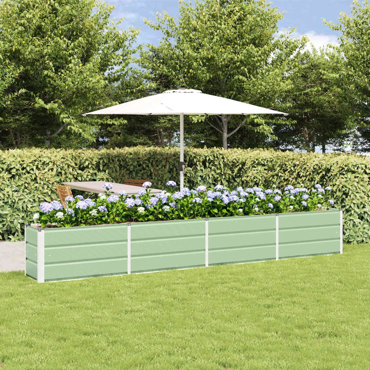 Planter Green 320 x 40 x 45 cm Steel