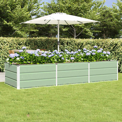 Planter Green 240 x 80 x 45 cm Steel