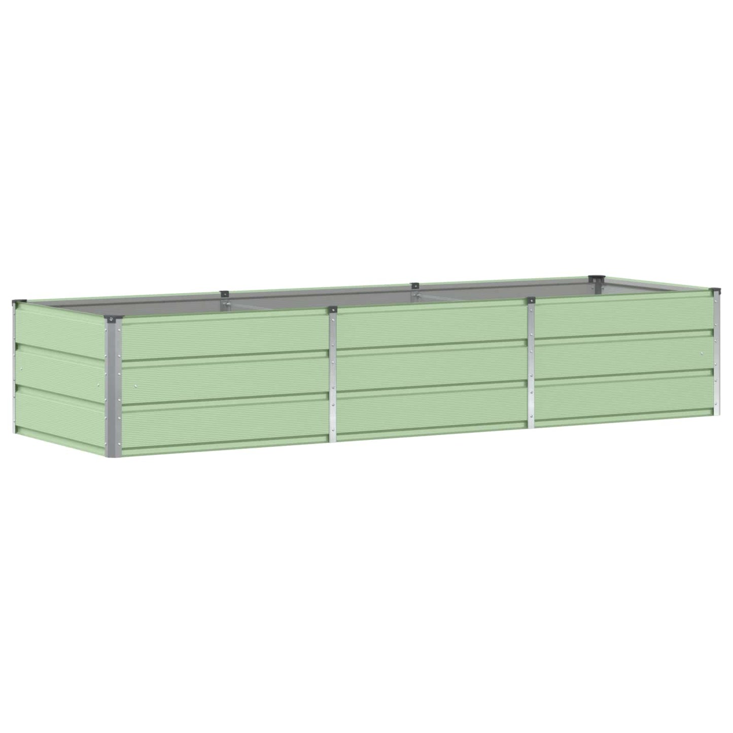 Planter Green 240 x 80 x 45 cm Steel