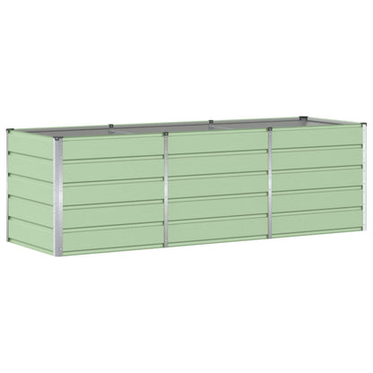 Planter Green 240 x 80 x 75 cm Steel