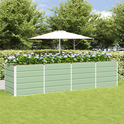 Planter Green 320 x 80 x 75 cm Steel