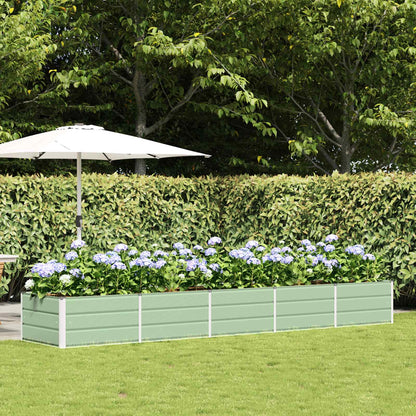 Planter Green 400 x 80 x 45 cm Steel