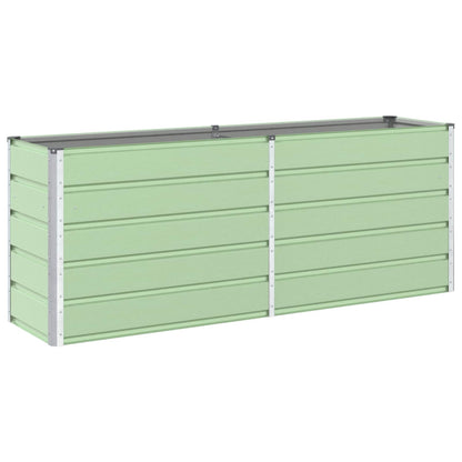 Planter Pastel Green 195 x 50 x 77 cm Galvanised Steel