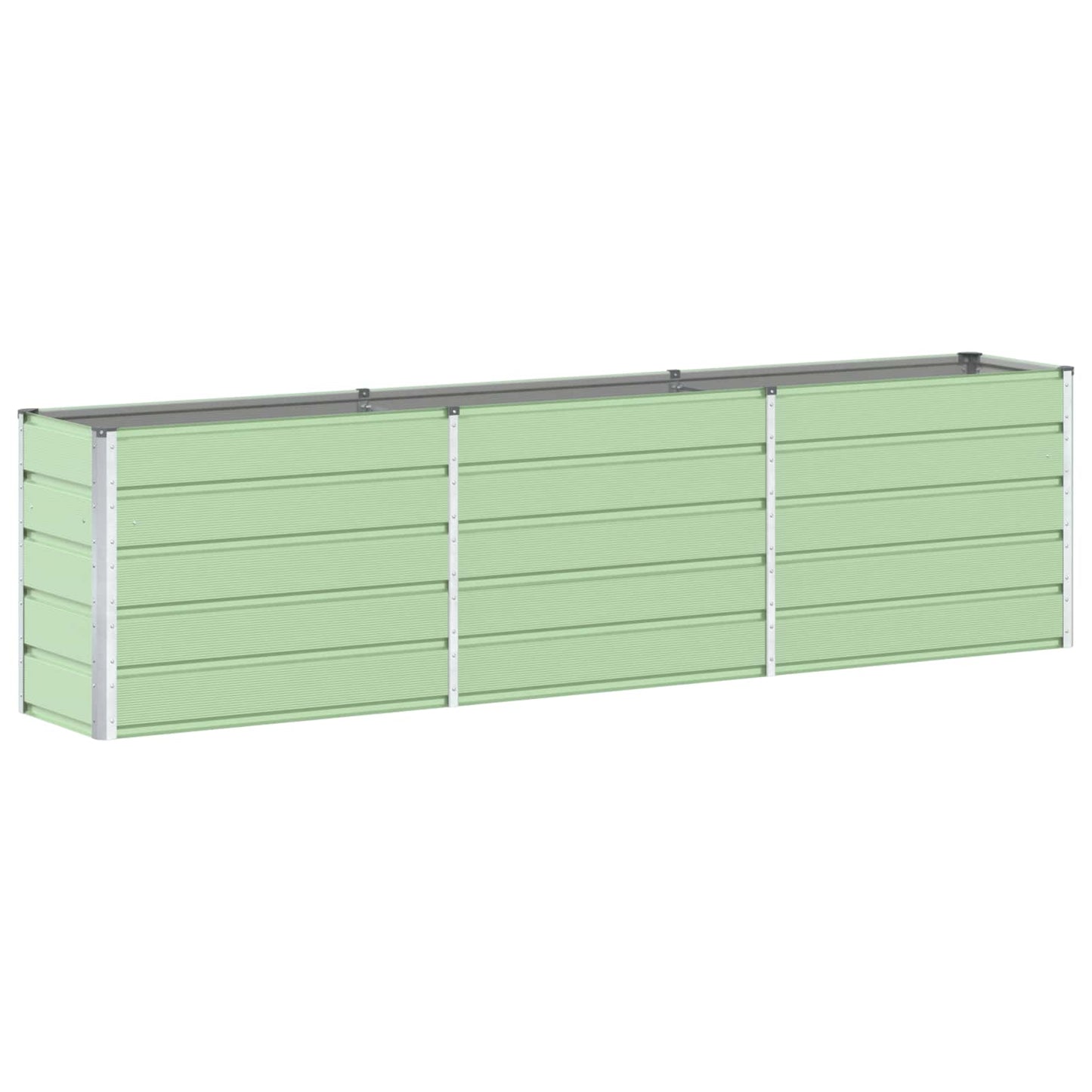 Planter Pastel Green 290 x 90 x 77 cm Galvanised Steel