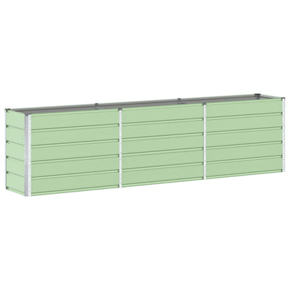 Planter Pastel Green 290 x 90 x 77 cm Galvanised Steel
