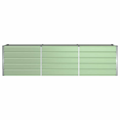 Planter Pastel Green 290 x 90 x 77 cm Galvanised Steel