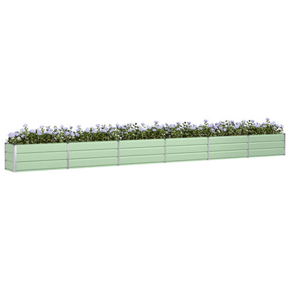 Planter Pastel Green 580 x 50 x 45 cm Galvanised Steel