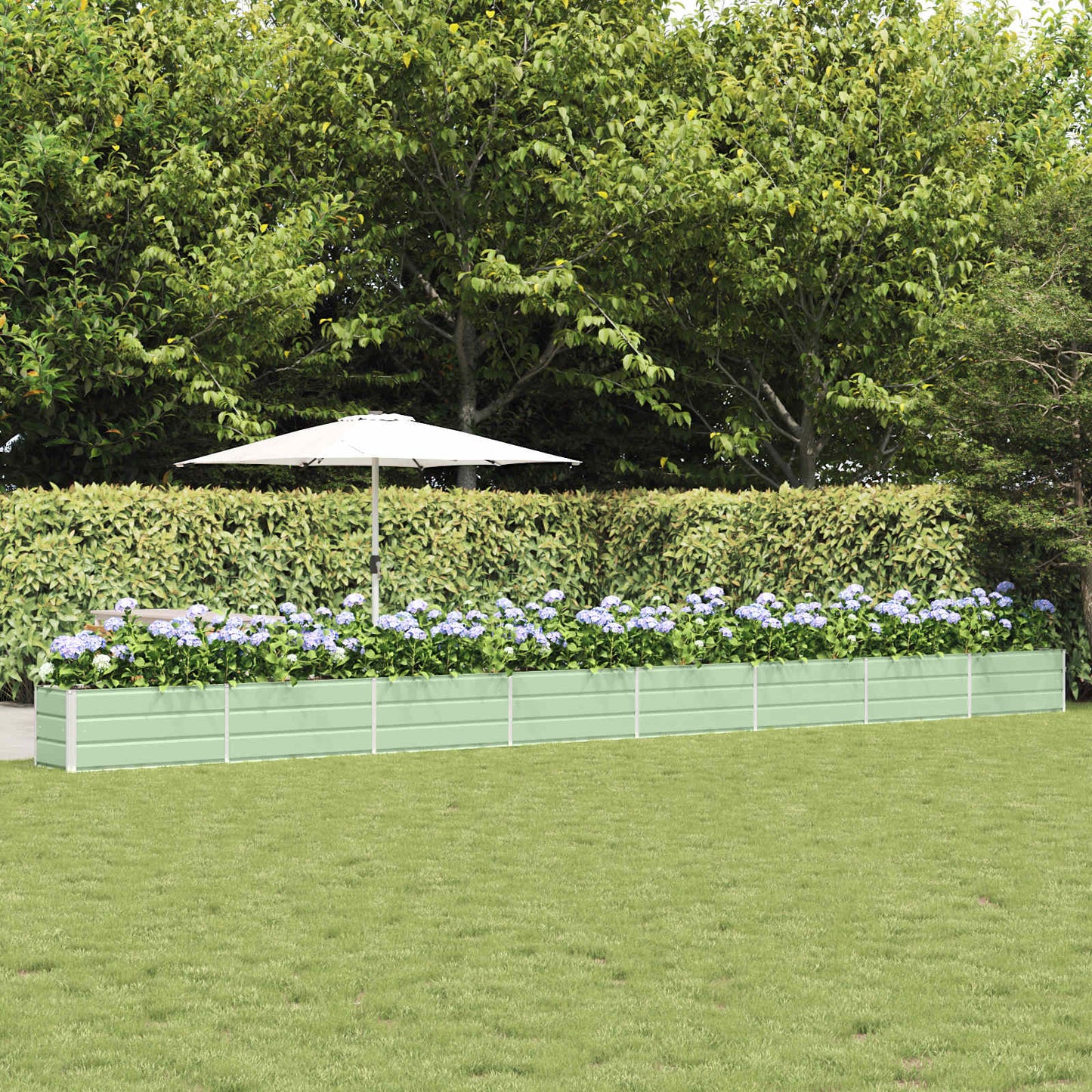 Planter Pastel Green 770 x 50 x 45 cm Galvanised Steel
