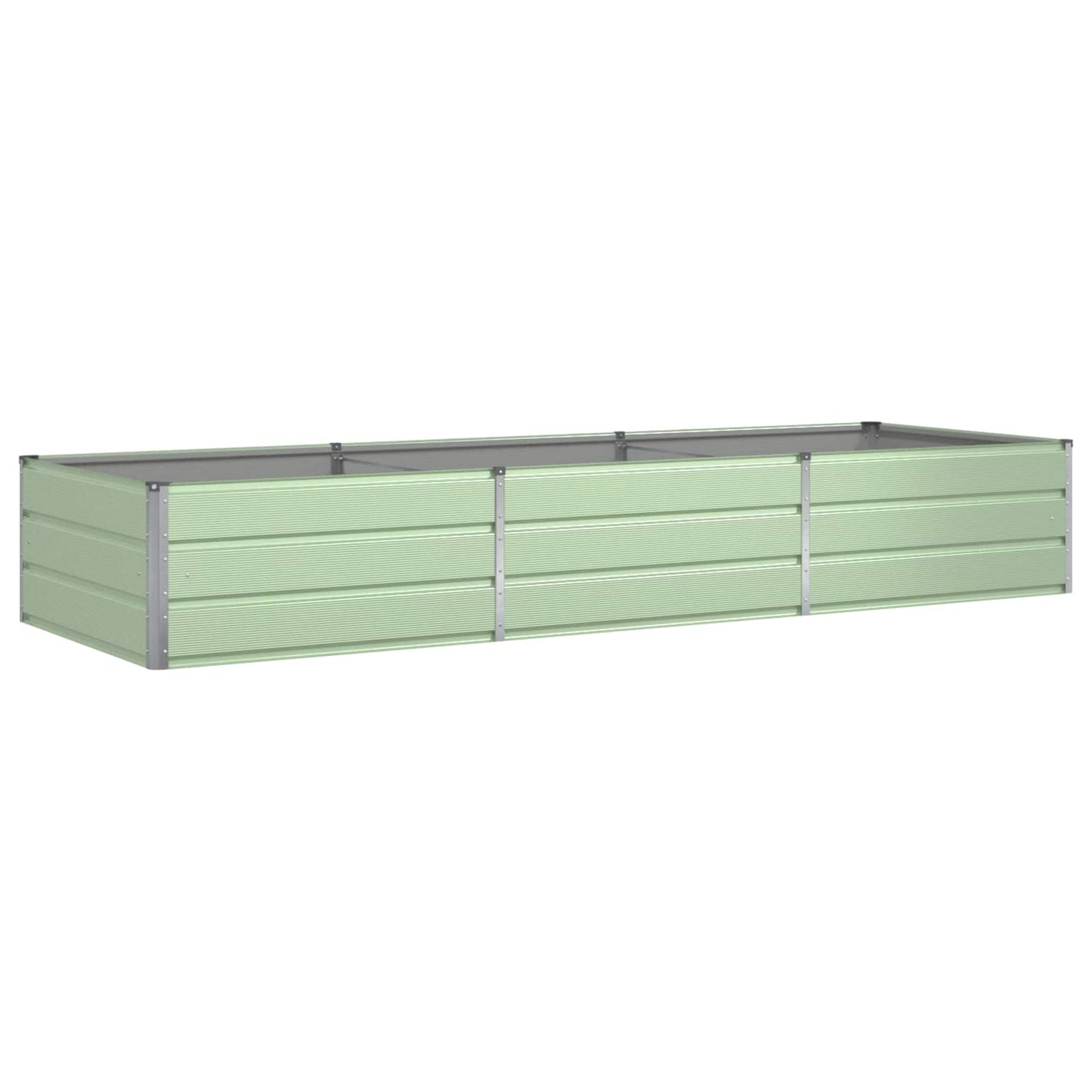 Planter Pastel Green 290 x 100 x 45 cm Galvanised Steel