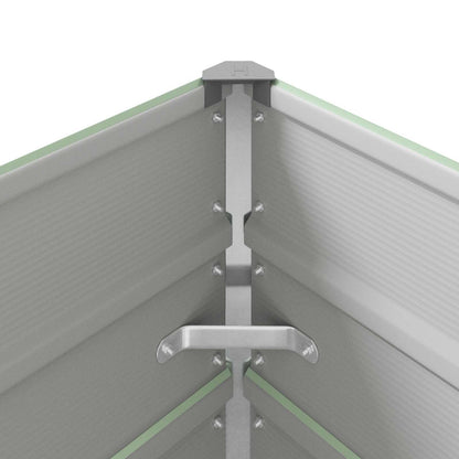 Planter Pastel Green 290 x 100 x 75 cm Galvanised Steel