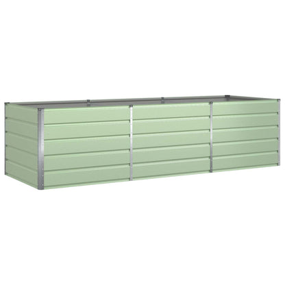 Planter Pastel Green 290 x 100 x 75 cm Galvanised Steel