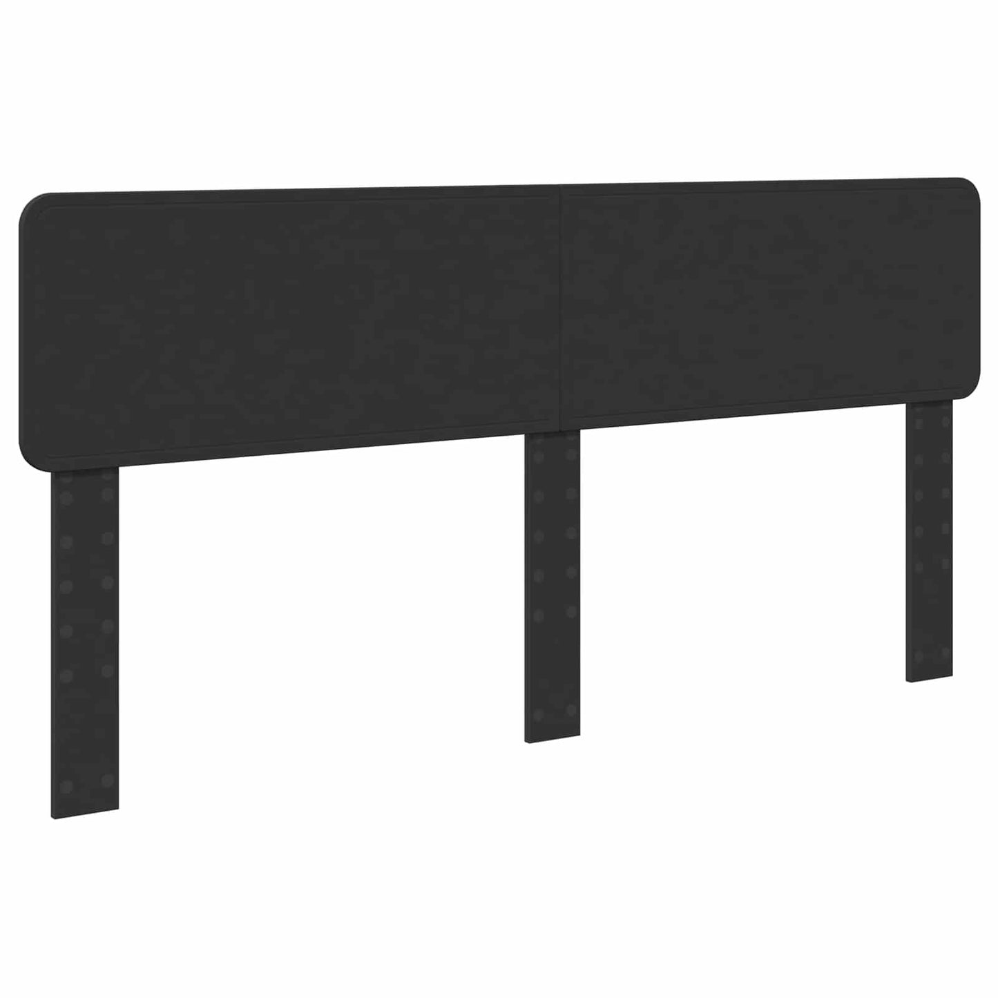 Bed Frame with Headboard Black 200 x 200 cm Solid Pine Wood