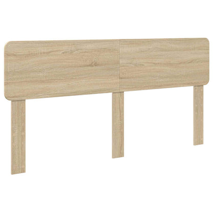 Bed Frame with Headboard Sonoma 200 x 200 cm Solid Pine Wood