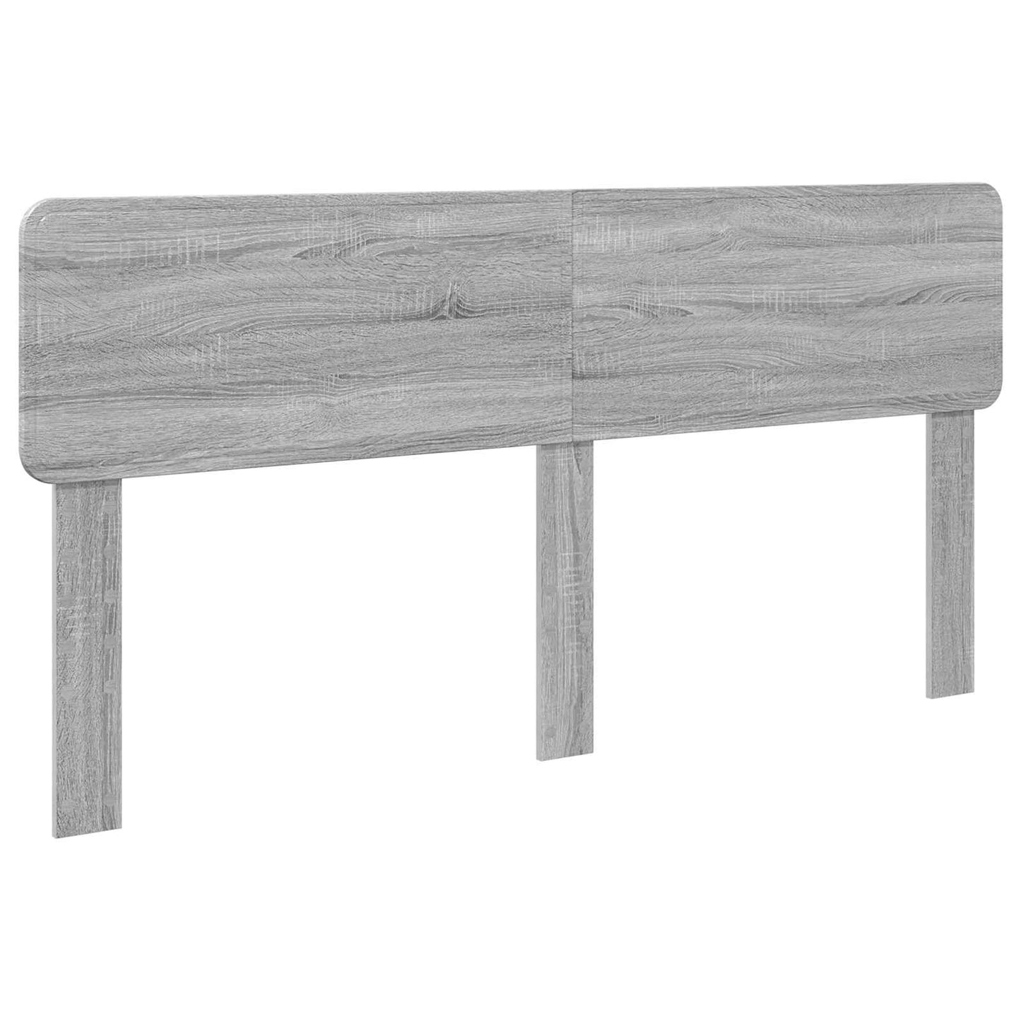 Bed Frame Grey Sonoma 180 x 200 cm Solid Pine Wood