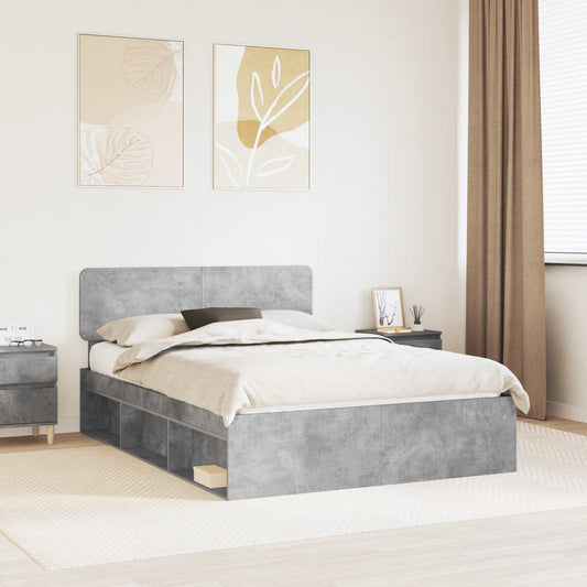 Bed Frame with Headboard Concerte 160 x 200 cm Solid Pine Wood